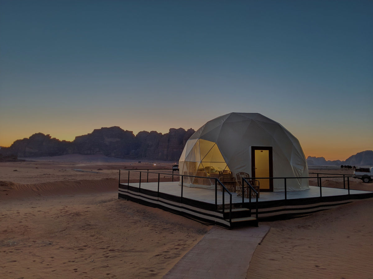 Hébergement en dôme du désert