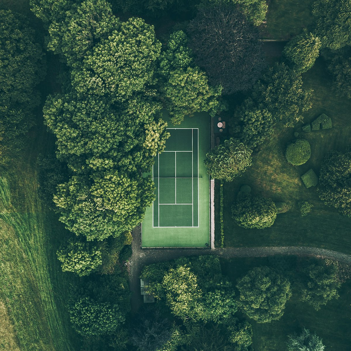 Court de tennis privé